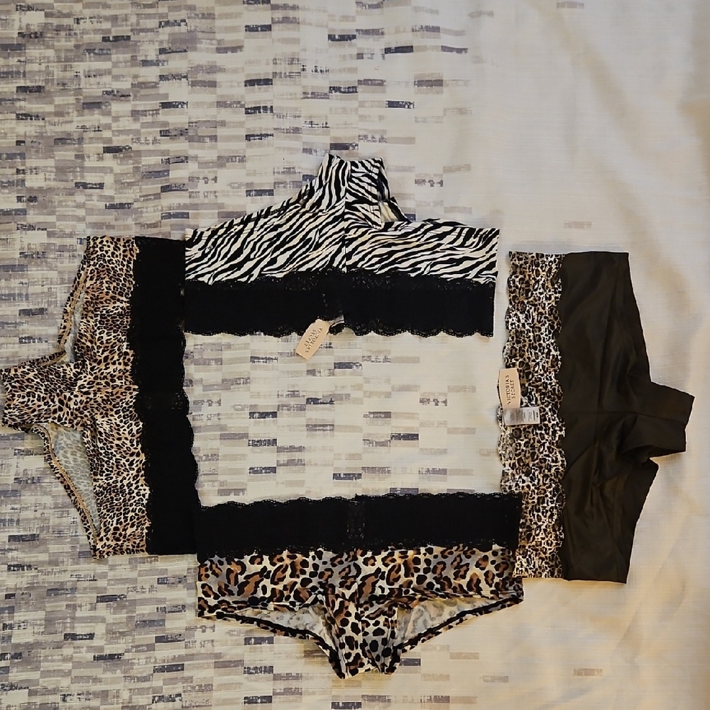 Victoria's Secret Animal Print Hiphugger Lot